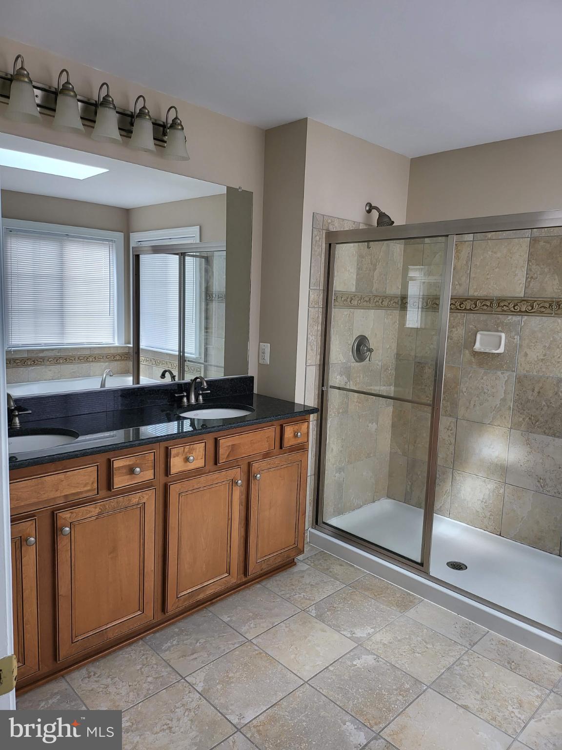 6161 Popes Creek Place Haymarket, VA 20169 - Photo 15 of 23 a spacious bathroom with a shower a mirror and a sink