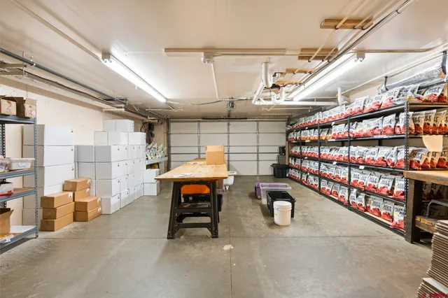 a view of a chairs and tables in a room