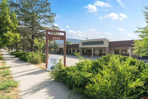 a house view with a garden space