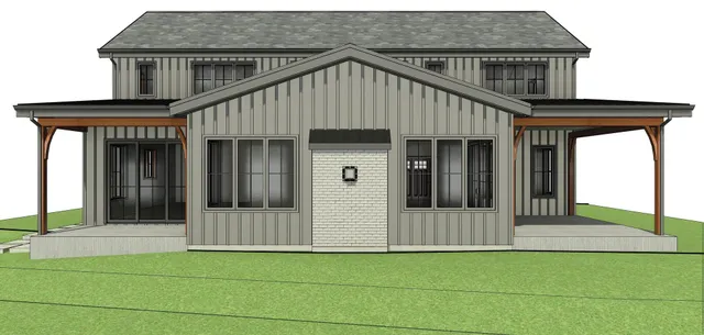 a front view of a house with a porch