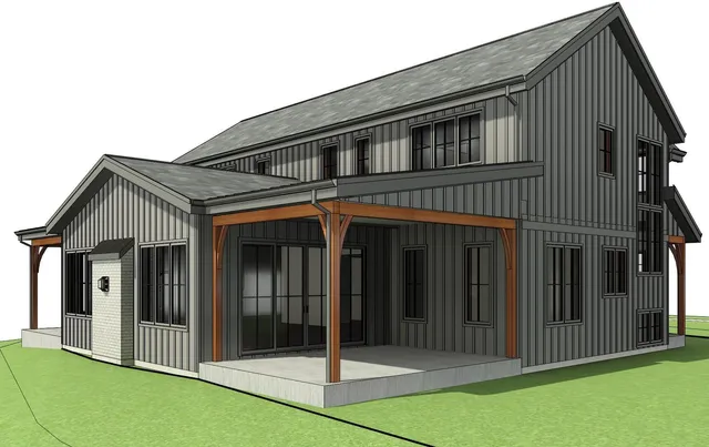 a front view of a house