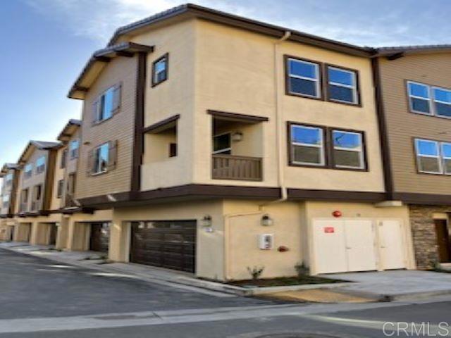 a front view of a building