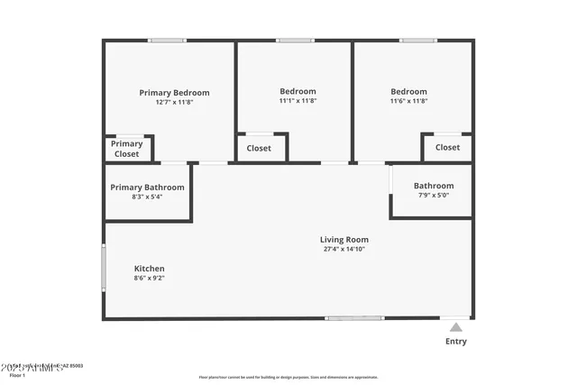 $1,425 | 918 South 1st Avenue, Unit 2, Phoenix, AZ 85003