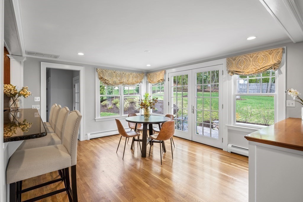 43 Bertwell Road Lexington, MA 02420 - Photo 14 of 41 a dining room with furniture window wooden floor