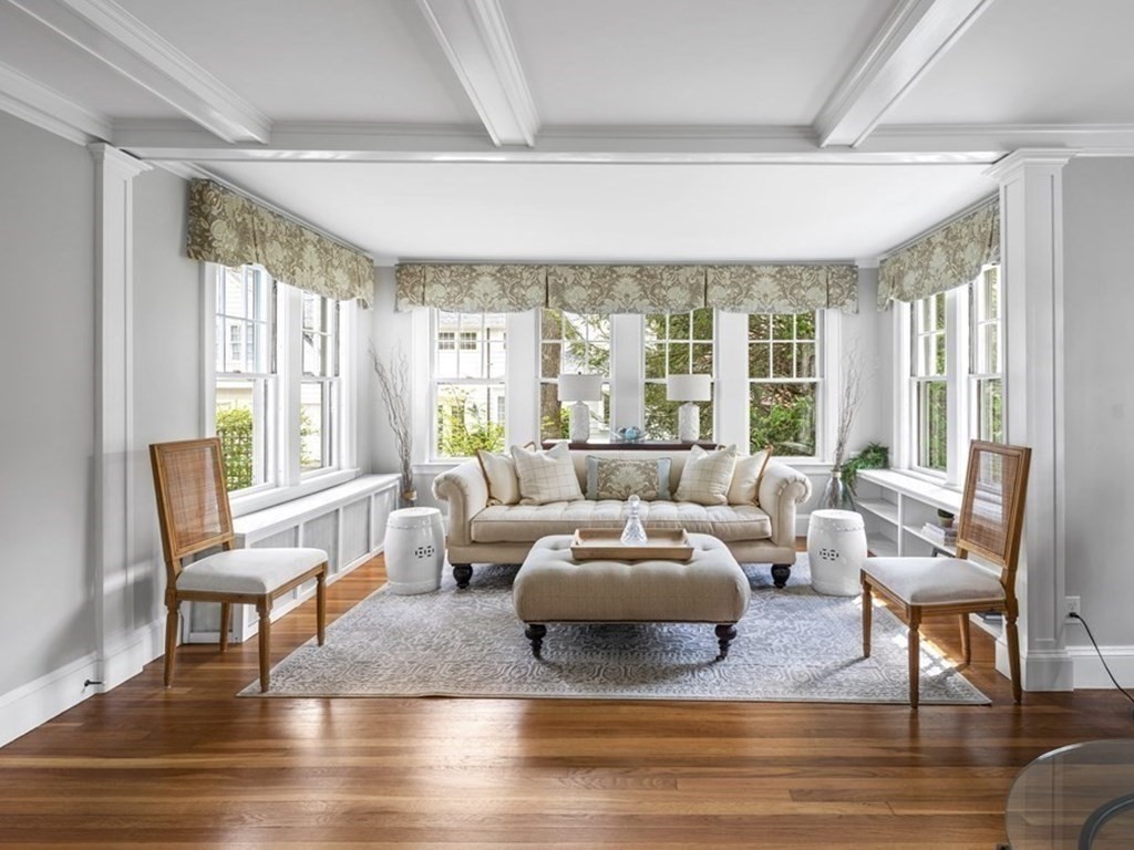 43 Bertwell Road Lexington, MA 02420 - Photo 7 of 41 a living room with furniture and a large window