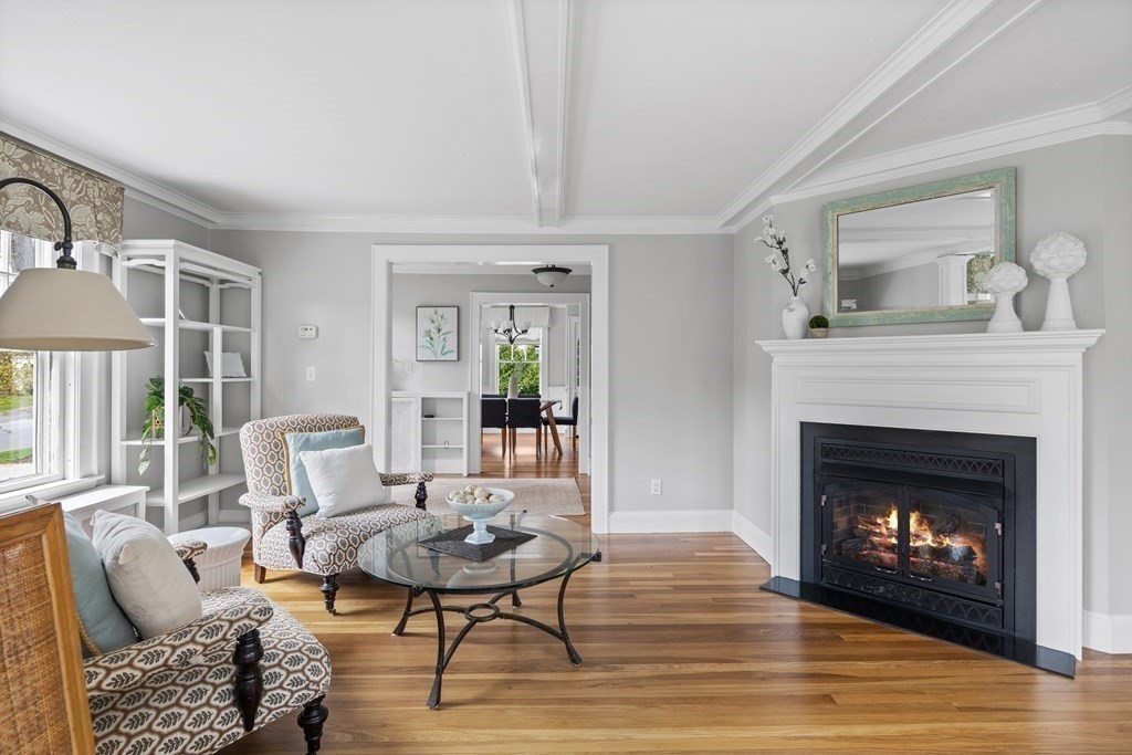 43 Bertwell Road Lexington, MA 02420 - Photo 8 of 41 a living room with furniture and a fireplace