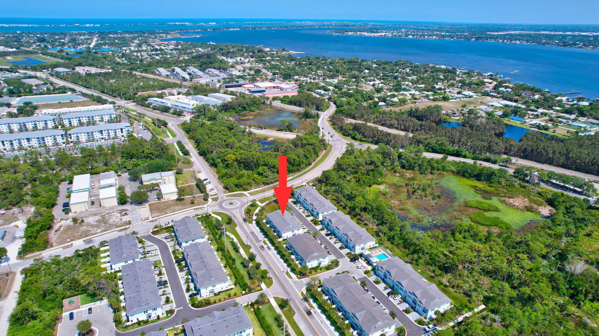 229 Preserve Trail South Stuart, FL 34994 - Photo 54 of 60 an aerial view of residential houses with outdoor space