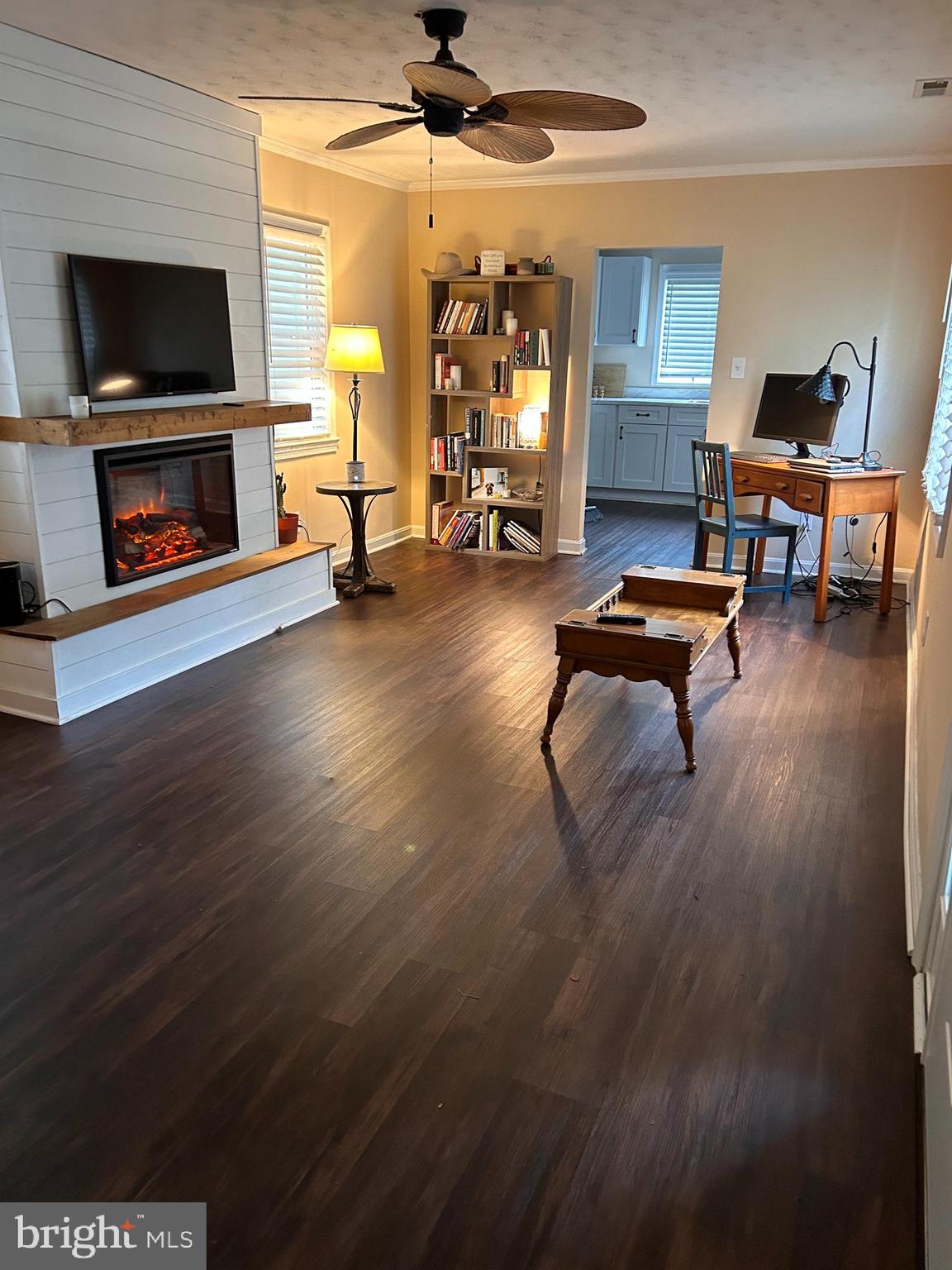 Living Room with Fireplace