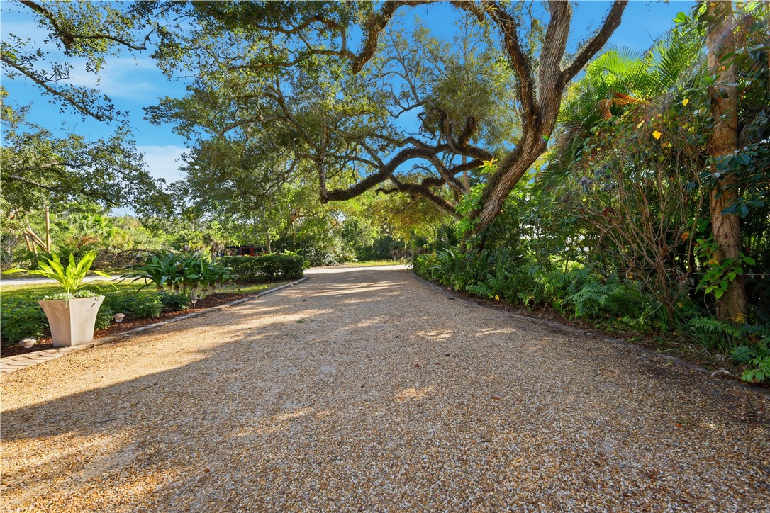 1513 East Camino Del Rio Vero Beach, FL 32963 - Photo 32 of 36 a view of a yard with plants and trees