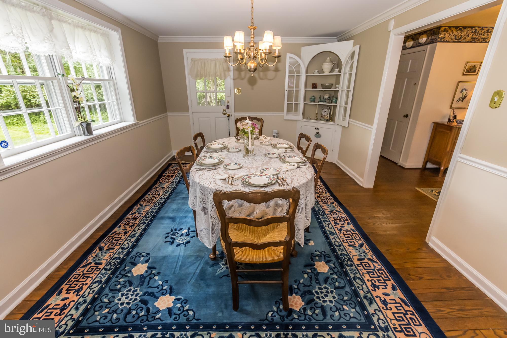 505 Woodhaven Road West Chester, PA 19382 - Photo 6 of 57 Corner China Cabinet, Crown Molding, Chair rail