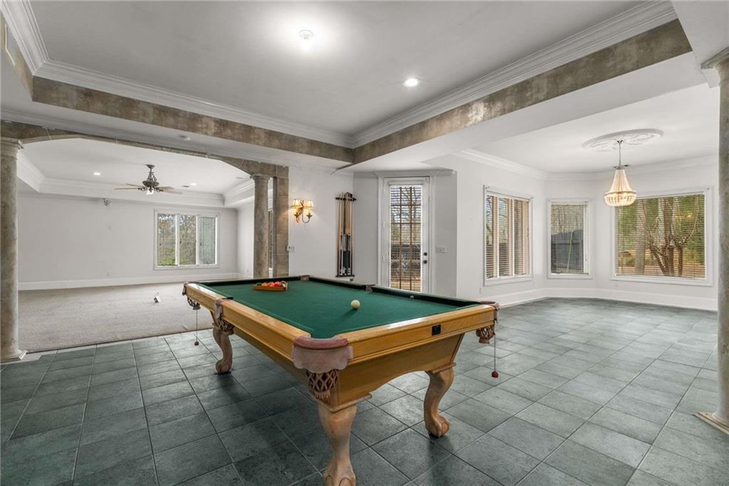 1483 Jones Road Roswell, GA 30075 - Photo 22 of 37 a room with pool table and windows