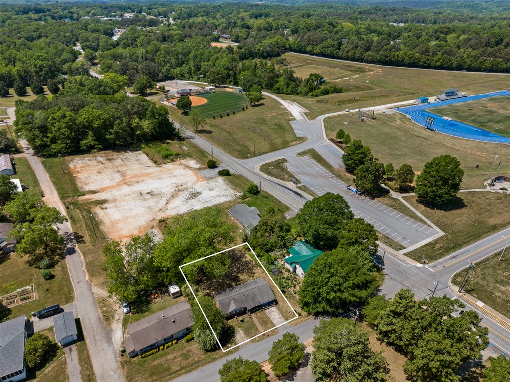 308 Clayton Street Central, SC 29630 - Photo 28 of 31 This elevated view captures the extensive grounds surrounding the property, perfect for outdoor enthusiasts.
