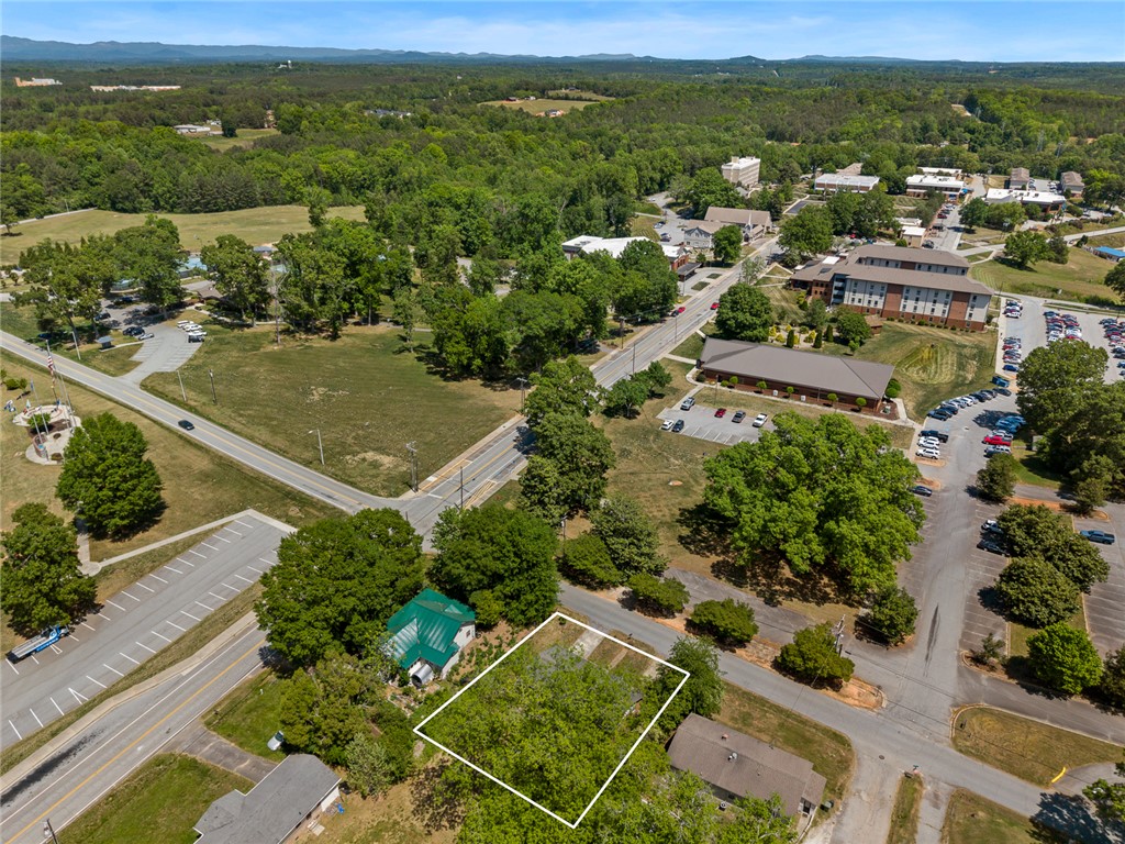 308 Clayton Street Central, SC 29630 - Photo 29 of 31 This expansive aerial view showcases a vibrant community with ample green spaces and convenient road access.