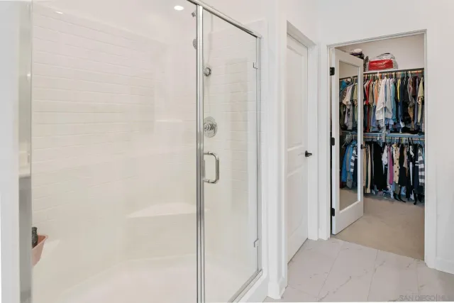 a view of a walk in closet