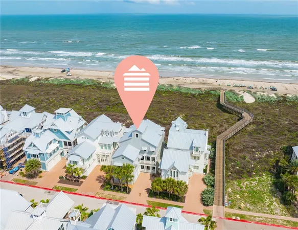 an aerial view of multiple house