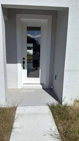 a view of entrance front of house