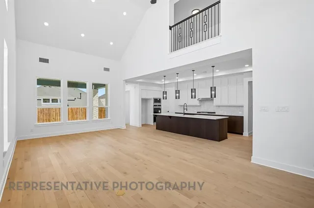 a view of a room with white walls