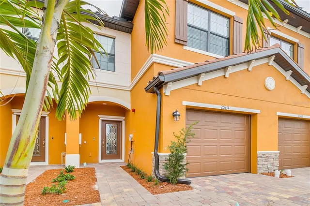 a front view of a building