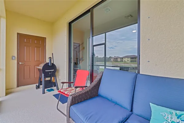 a view of ocean from a balcony