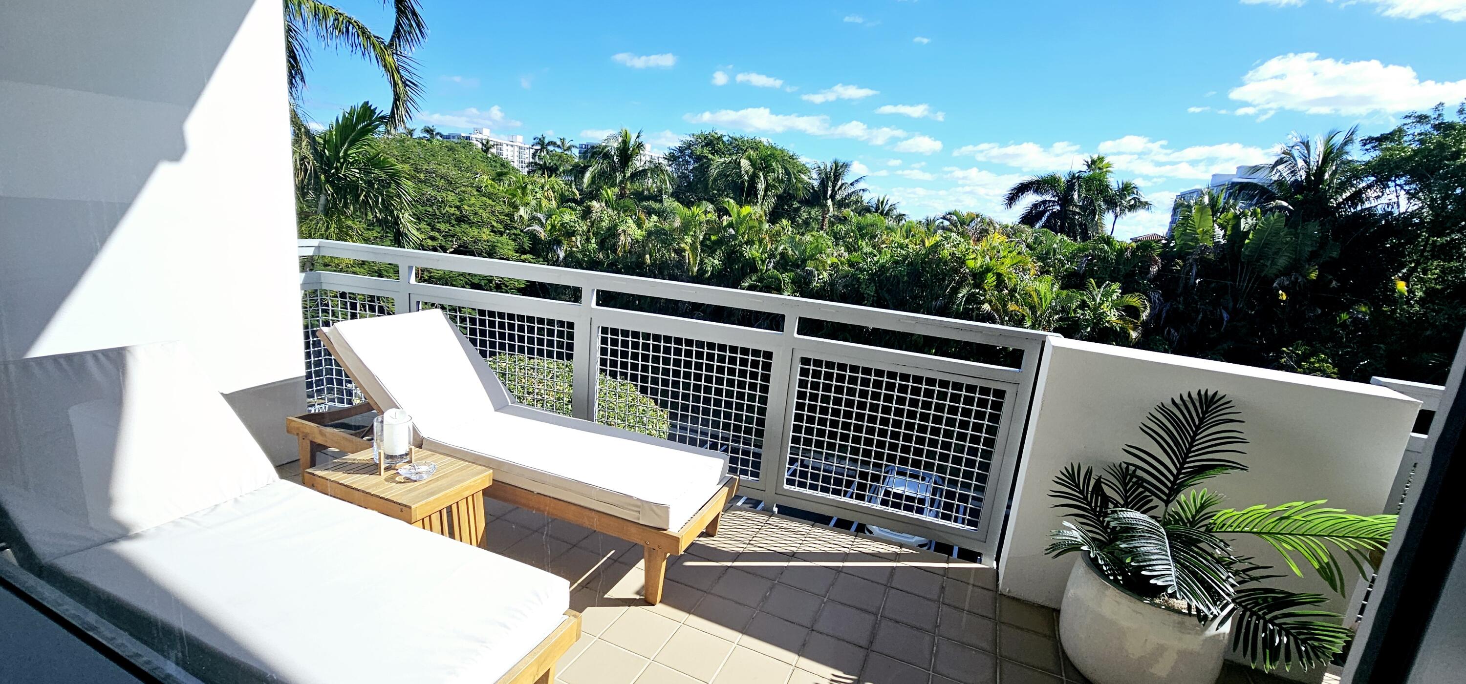 365 Southeast 6th Avenue, Unit 305 Delray Beach, FL 33483 - Photo 35 of 49 a view of balcony with furniture