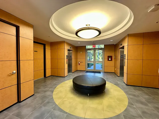 a view of a livingroom with furniture