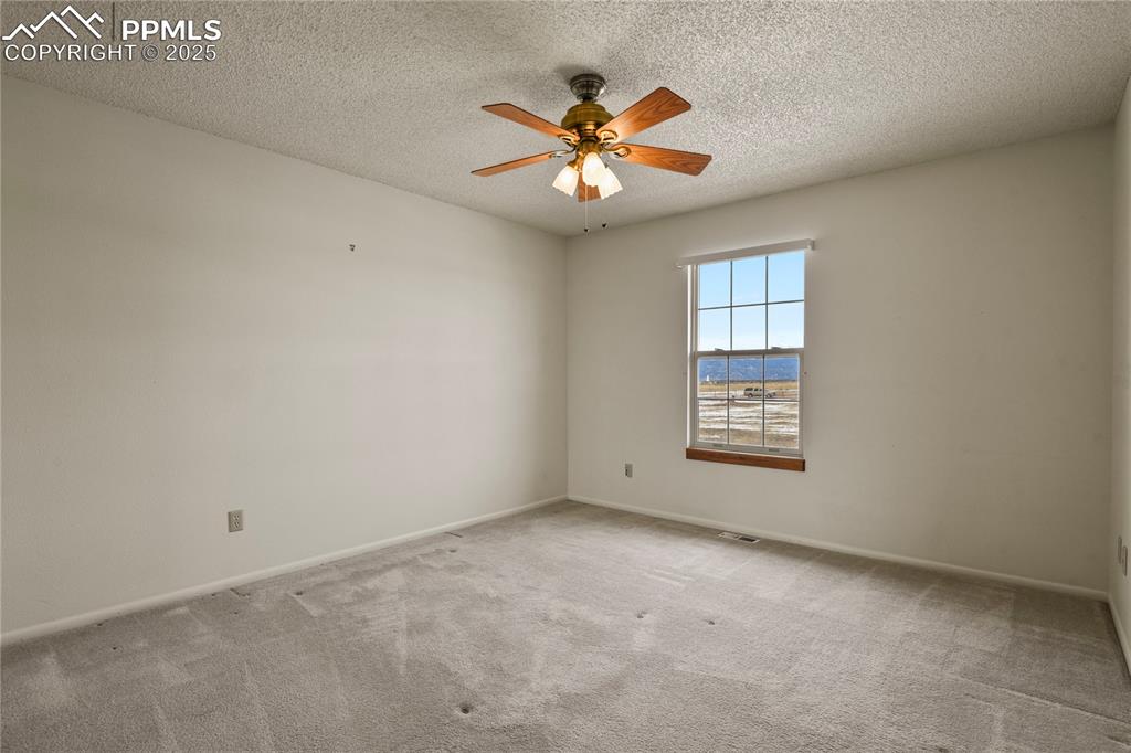 7875 Falcon Meadows Boulevard Peyton, CO 80831 - Photo 30 of 50 an empty room with windows and chandelier fan