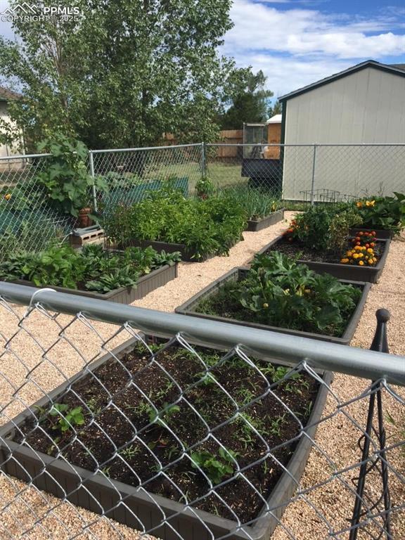 7875 Falcon Meadows Boulevard Peyton, CO 80831 - Photo 39 of 50 a view of a yard and potted plants