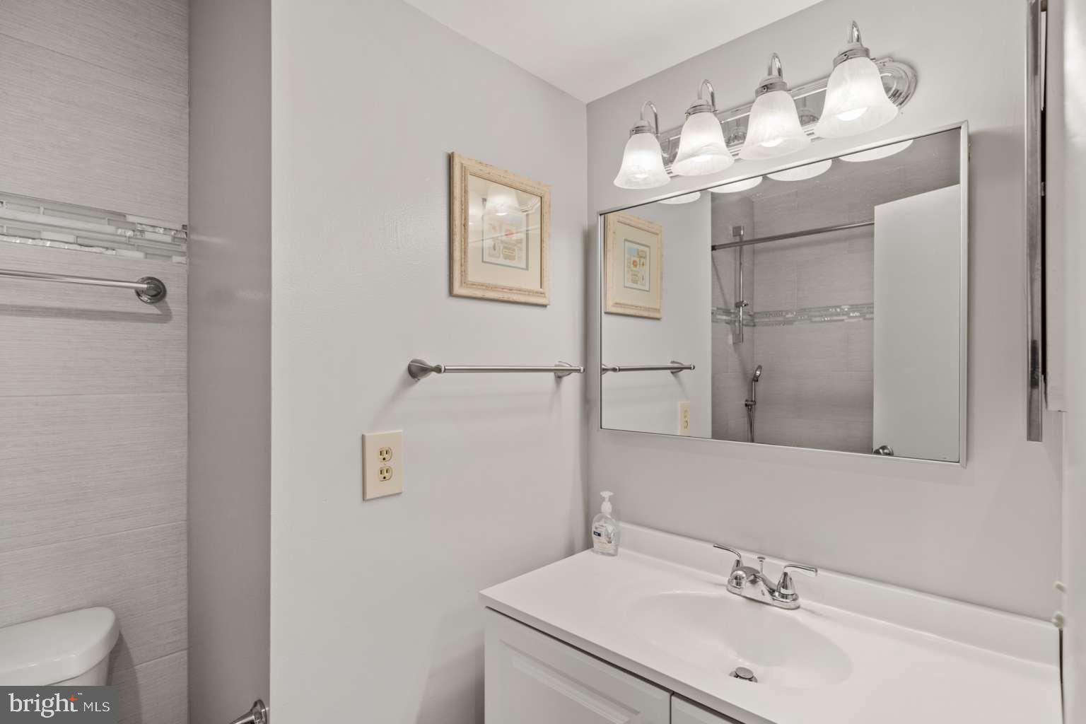 39633 Round Robin Way, Unit 2602 Bethany Beach, DE 19930 - Photo 20 of 43 a bathroom with a sink a toilet and mirror