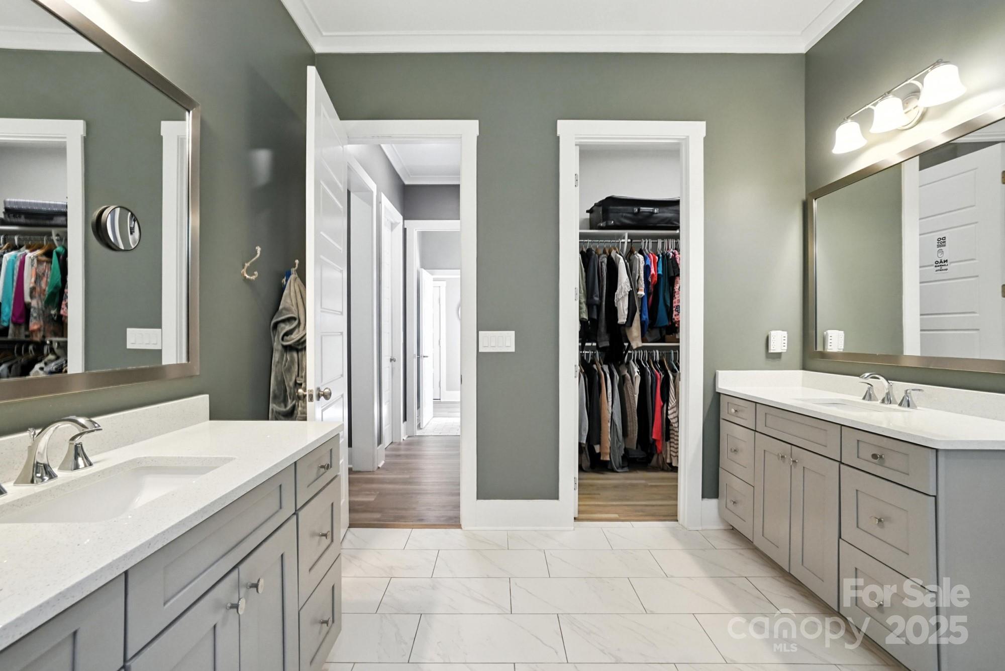 1908 Masons Bend Drive Fort Mill, SC 29708 - Photo 23 of 45 a bathroom with a double vanity sink and a mirror