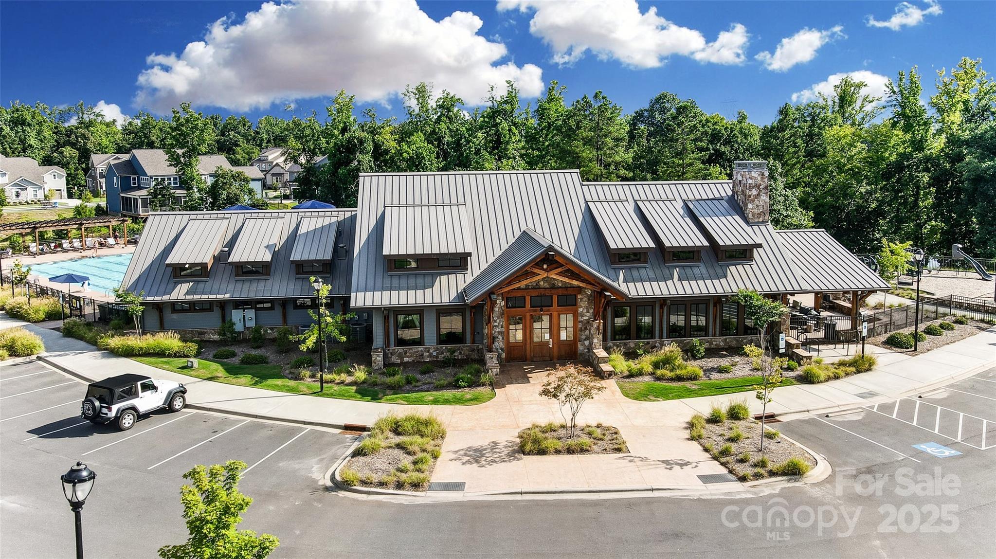 1908 Masons Bend Drive Fort Mill, SC 29708 - Photo 43 of 45 an aerial view of a house with garden and patio
