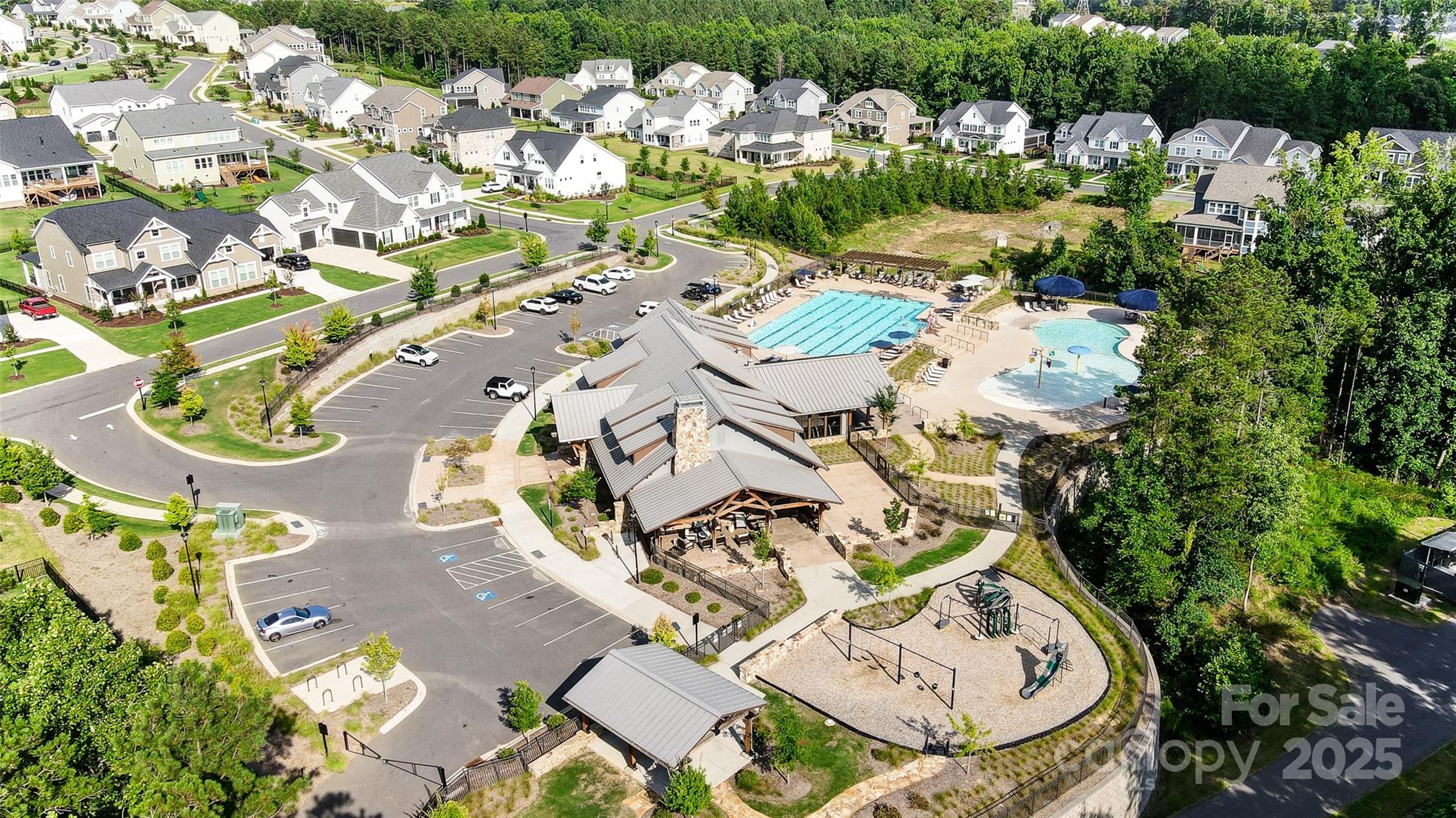 1908 Masons Bend Drive Fort Mill, SC 29708 - Photo 45 of 45 an aerial view of a house with garden space and street view