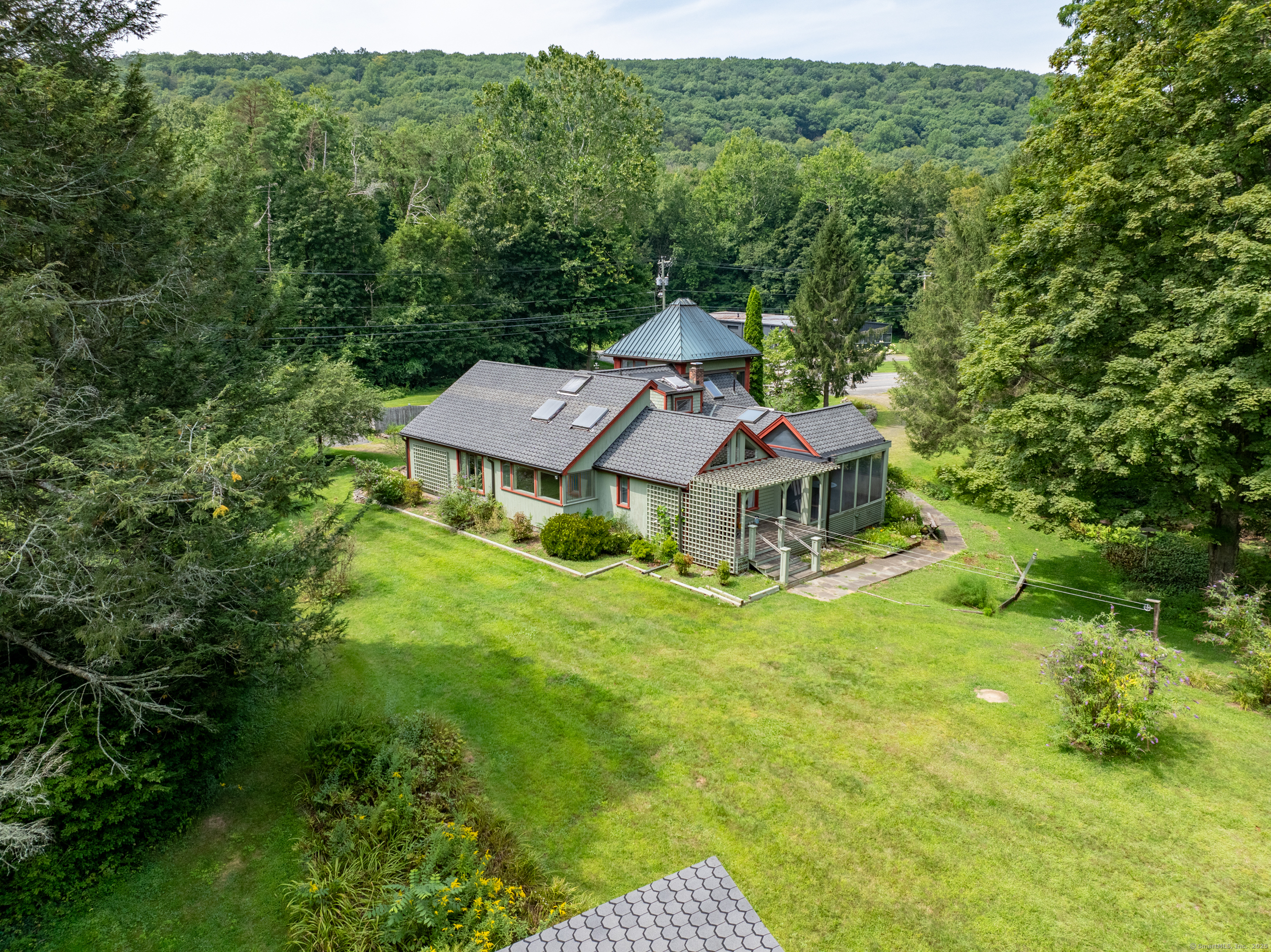 326 Litchfield Road New Milford, CT 06776 - Photo 37 of 40 a view of a house with a big yard plants and large trees