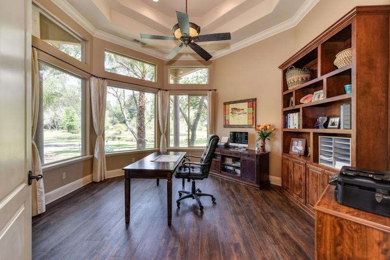 3164 Humphrey Road Loomis, CA 95650 - Photo 8 of 33 a view of a workspace with furniture window and wooden floor