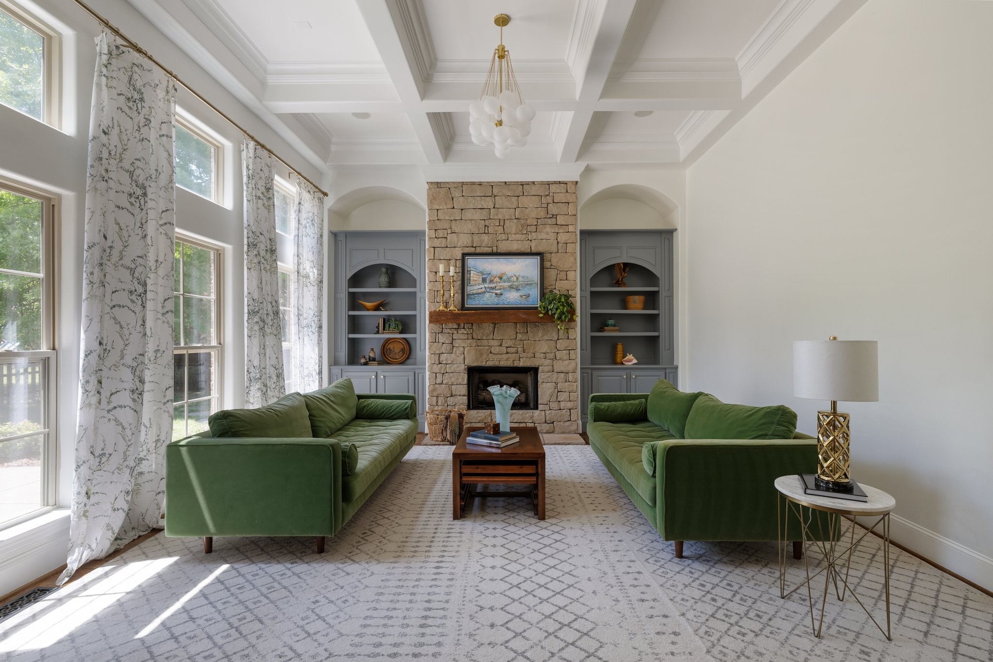 4409 Savage Pointe Drive Franklin, TN 37064 - Photo 7 of 70 a living room with furniture and a fireplace