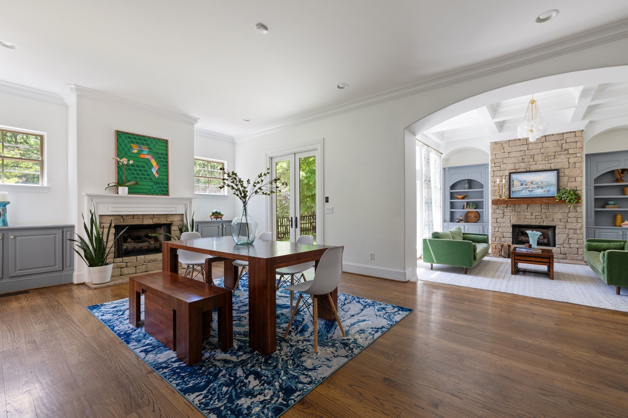 4409 Savage Pointe Drive Franklin, TN 37064 - Photo 8 of 70 a living room with furniture a fireplace and next to a window