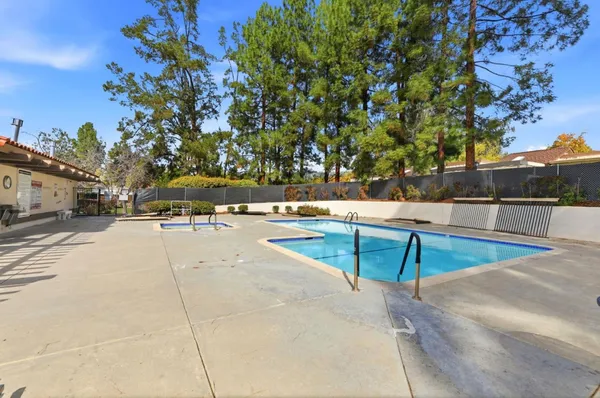 a view of outdoor space with seating