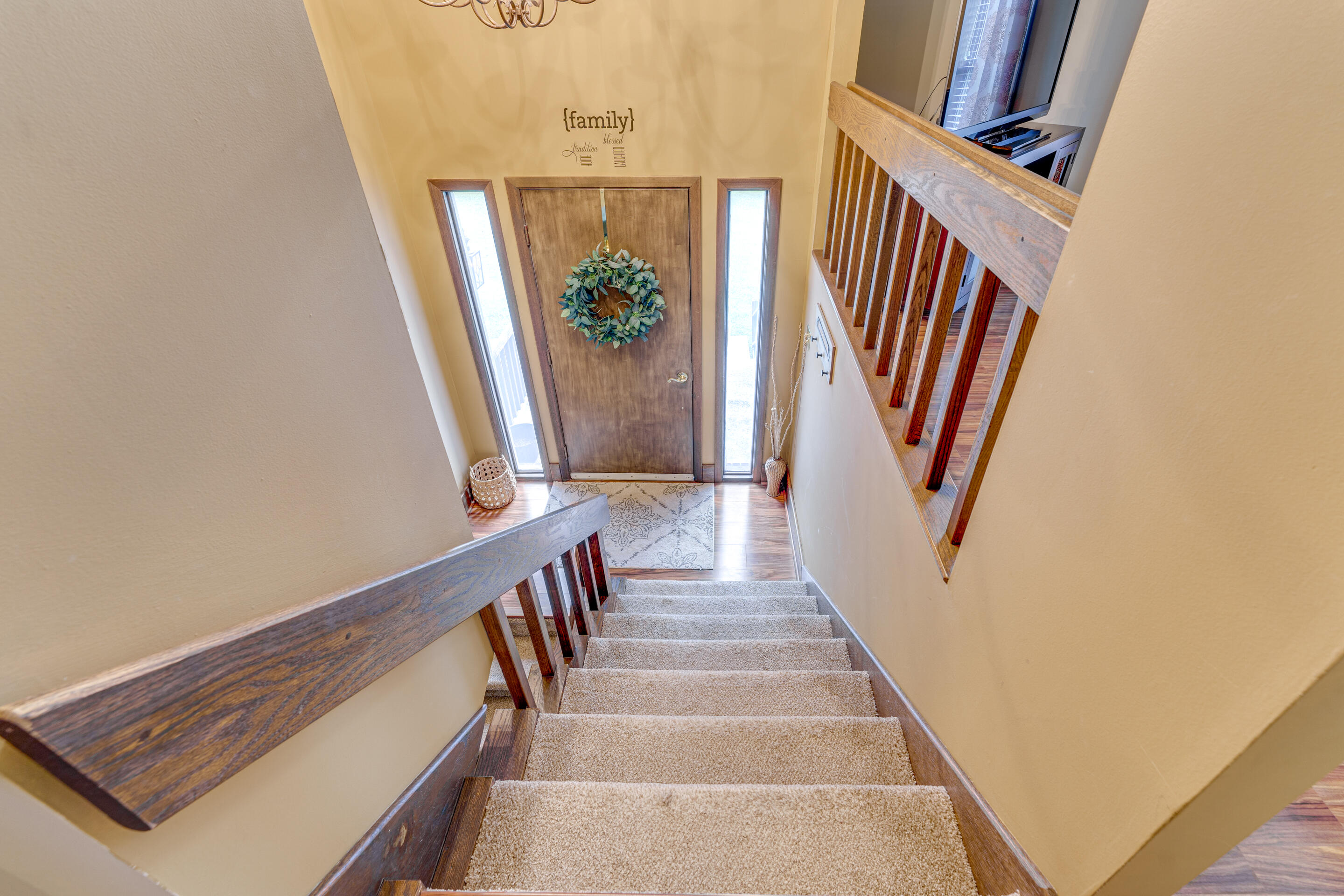 8824 East Emory Road Corryton, TN 37721 - Photo 3 of 28 living room stairs_
