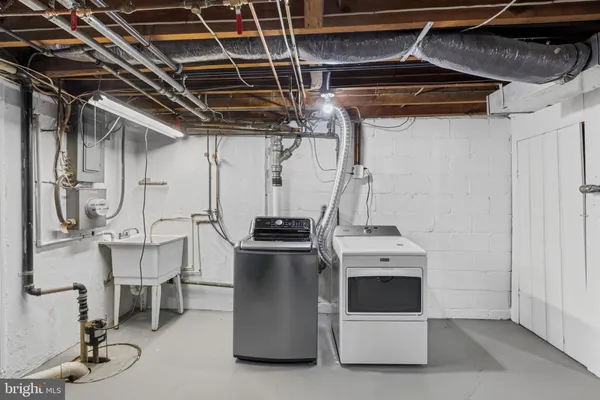 a view of storage and utility room