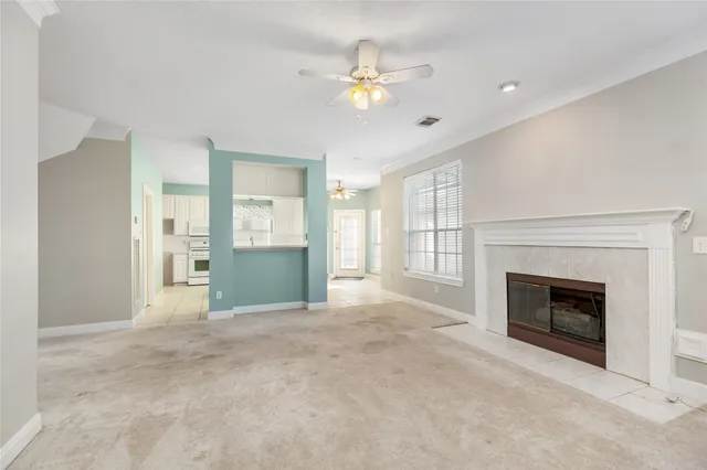 a kitchen with a cabinets and appliances