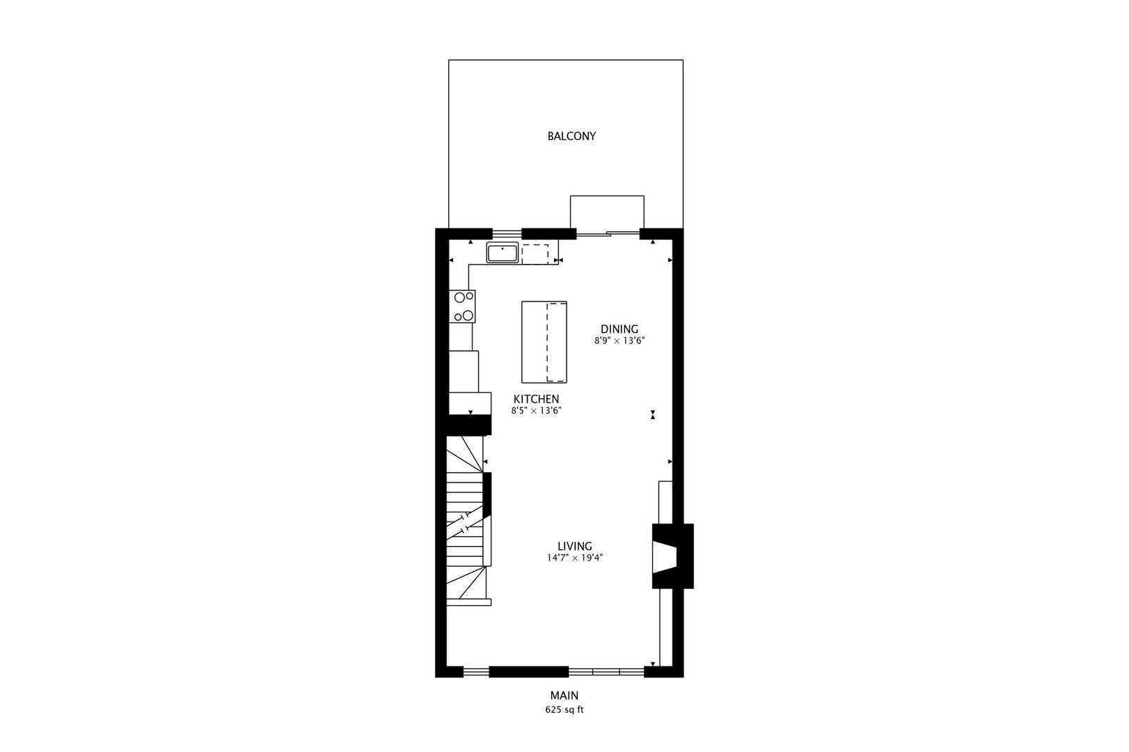 448 North Carpenter Street, Unit J Chicago, IL 60642 - Photo 38 of 39 a picture of floor plan