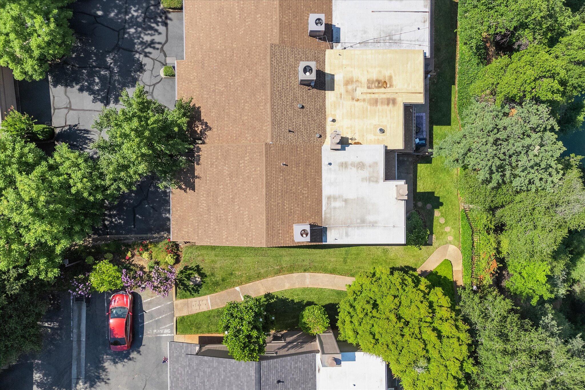 1954 Bechelli Lane Redding, CA 96002 - Photo 37 of 44 an aerial view of a house with a garden