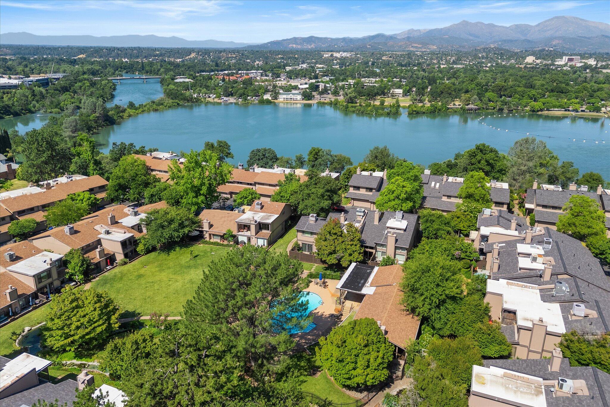 1954 Bechelli Lane Redding, CA 96002 - Photo 40 of 44 an aerial view of a city with lake view