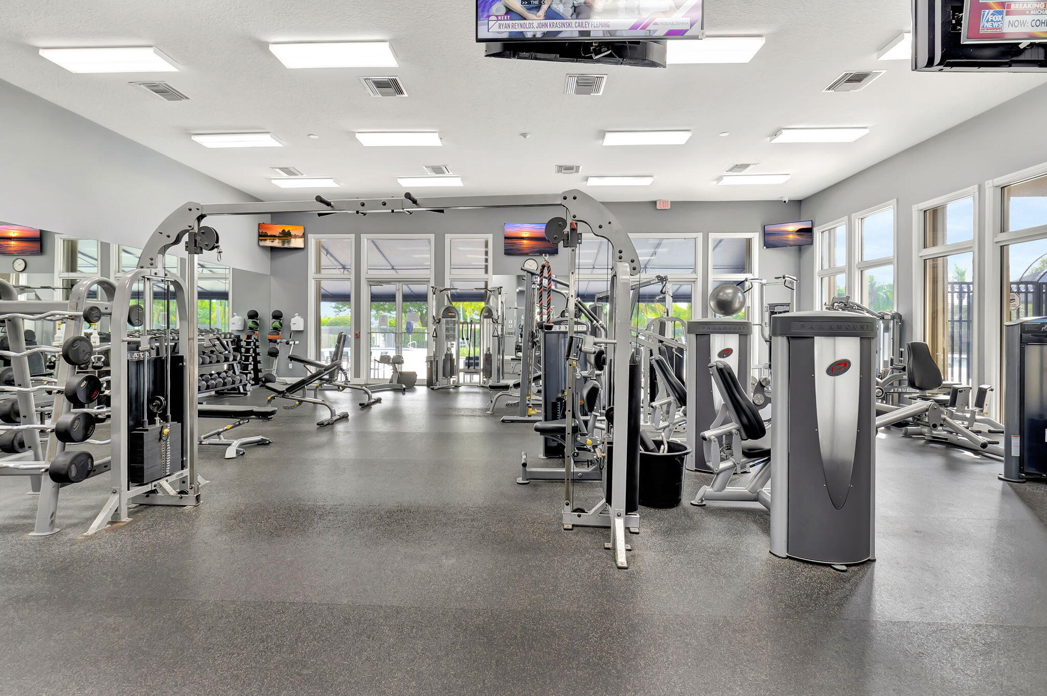 21383 Falls Ridge Way, Unit 1 Boca Raton, FL 33428 - Photo 41 of 44 a view of a room with gym equipment