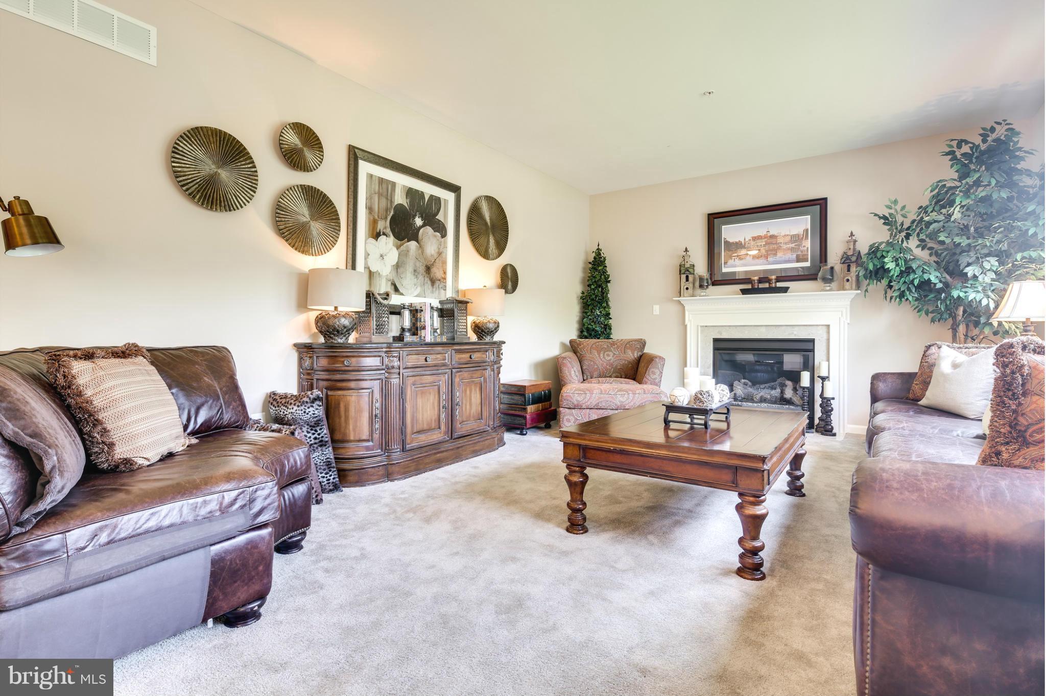 5920 Cypress Springs Road Elkridge, MD 21075 - Photo 8 of 28 a living room with furniture and a fireplace