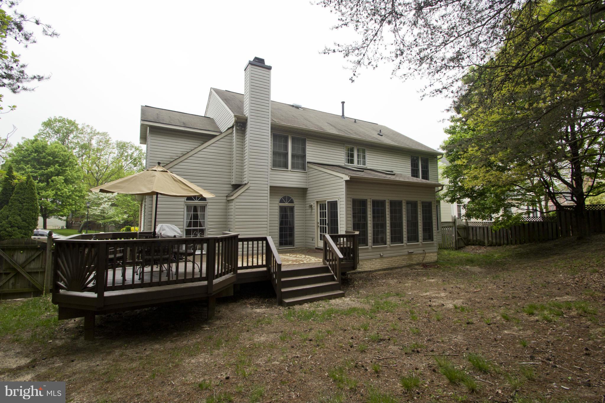 7607 Bear Forest Road Hanover, MD 21076 - Photo 20 of 24 Rear View with Deck