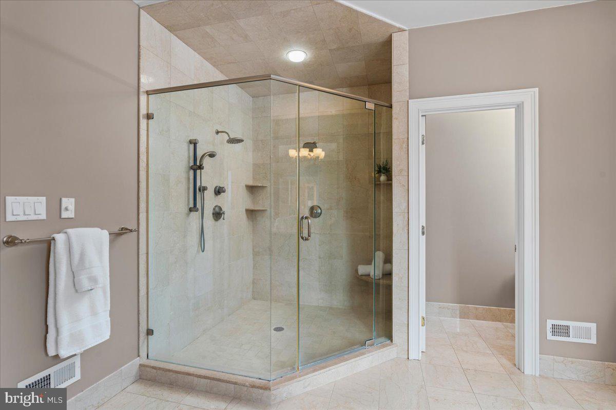 1568 Sacketts Ford Road Ivyland, PA 18974 - Photo 52 of 105 Glass stall shower with dual rainshower heads