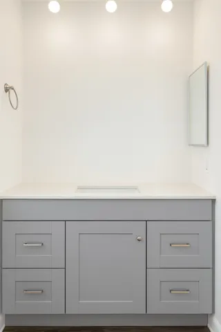 a close view of closet