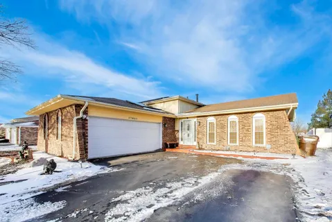 a front view of a house