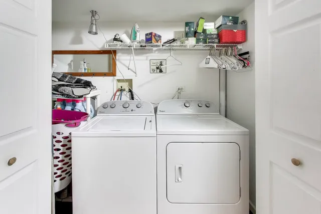 a view of balcony with furniture