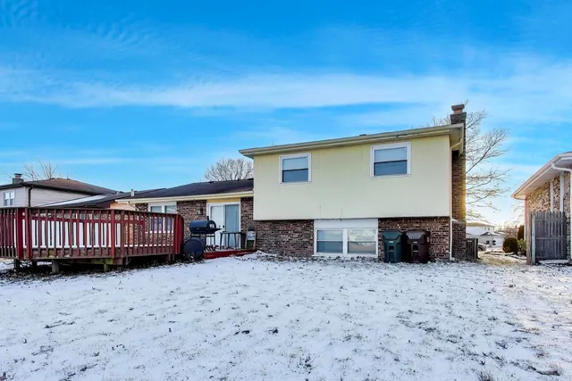 a car parked in front of a house
